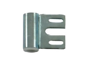 3-tlg. Rahmenteil für Stahlzarge, 38,5 mm, Nickel matt