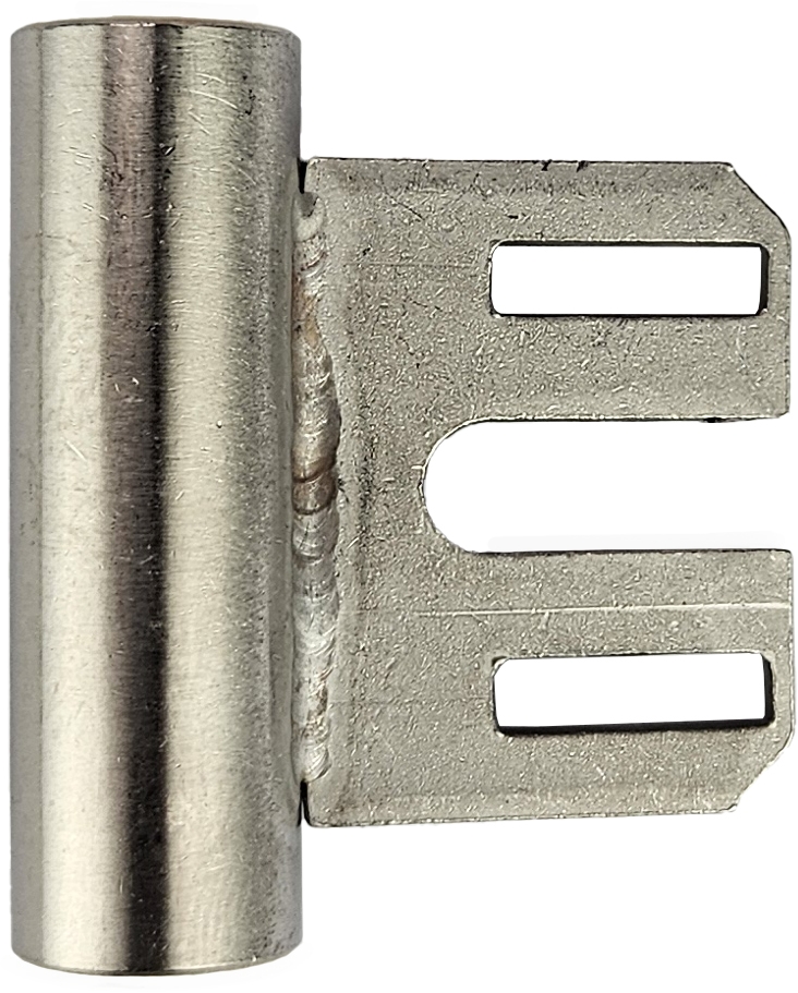 Rahmenteil für 3 teilige 49 mm Bänder; Stahlzarge; Edelstahl