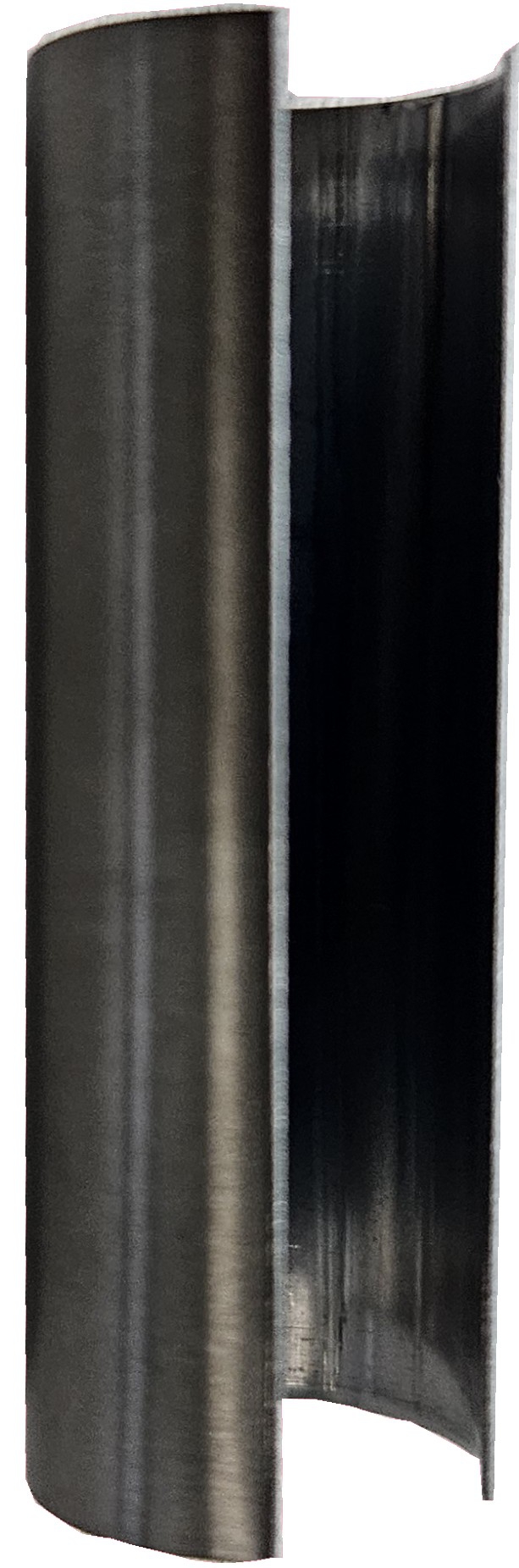 Zierhülse für 3-teilige Bänder, Mittelstück 47 mm; erdgrau