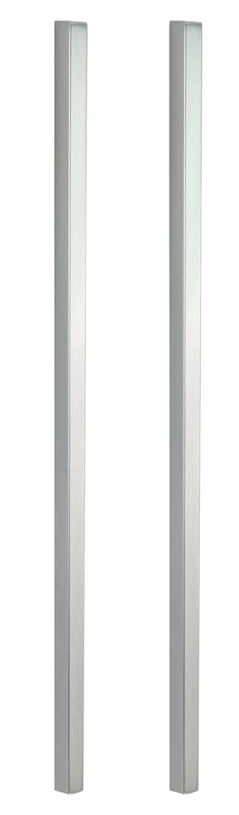 Griffleistenpaar "GL 400" für Glas, klebbar, Edelstahloptik