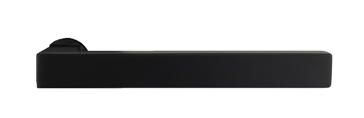 Flachrosettengarnitur "Square FQ Magnet" (eckig), schwarz matt